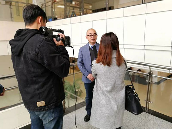 漢威科技集團(tuán)董事長任紅軍接受鄭州電視臺(tái)采訪